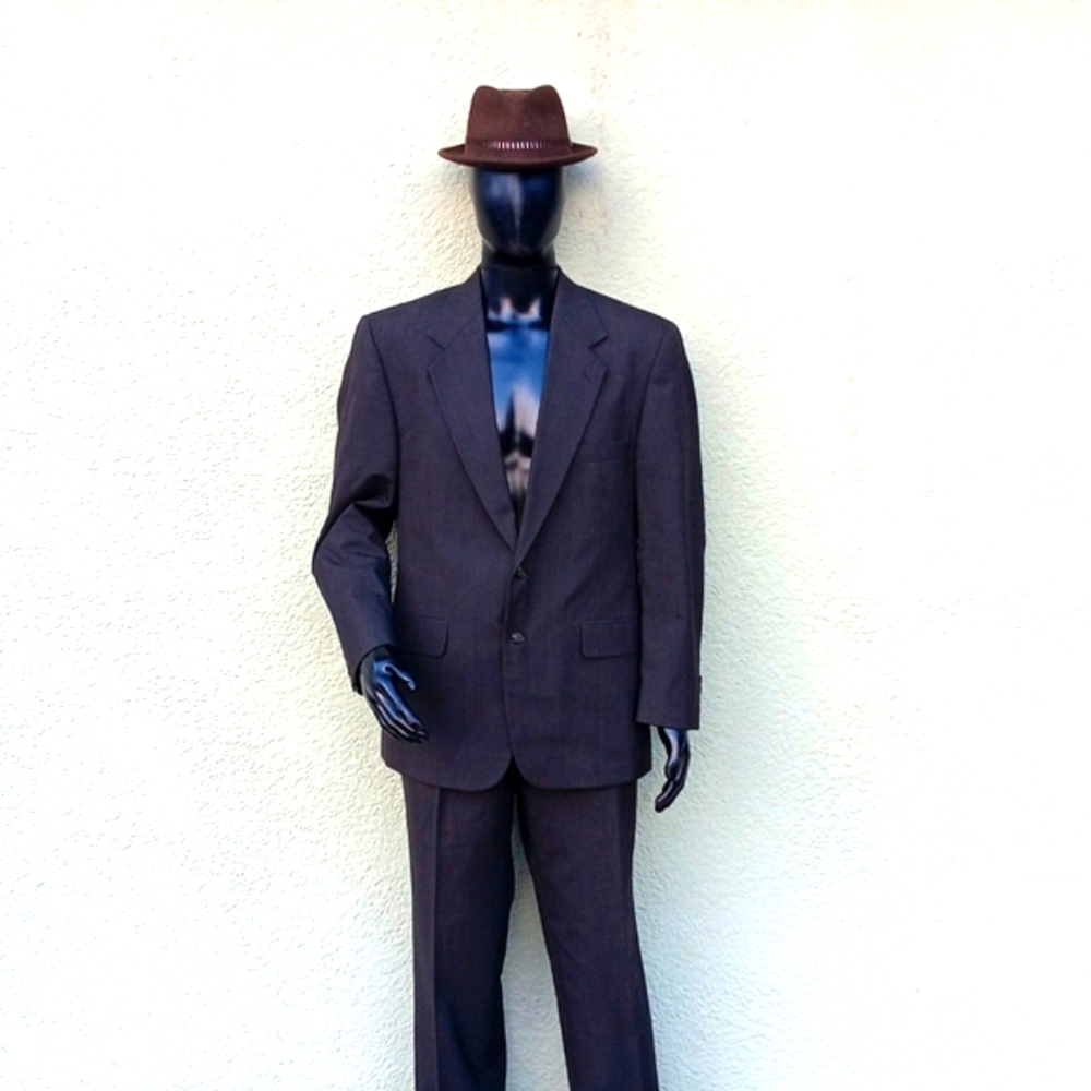 Jeffrey Banks Men's Vintage Pure Wool (2) PC Elegant Suiit
